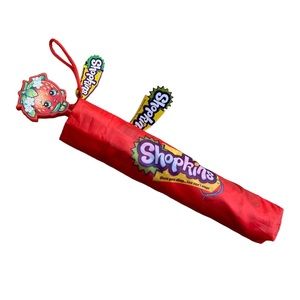 NWT Shopkins Strawberry Kiss Child's Umbrella Moose Enterprises